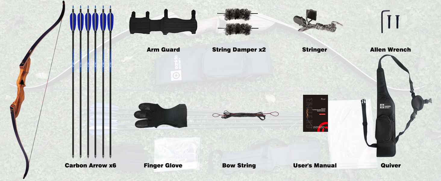Hunting recurve bow packing list