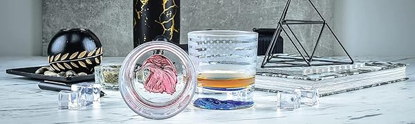 WE-PQ88-YAV8 - American Flag Decor USA Glasses - With Patriotic Eagle