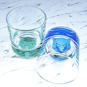 9Y-889I-BEB1 - Wolf Decor Whiskey Tumbler Rocks Glasses